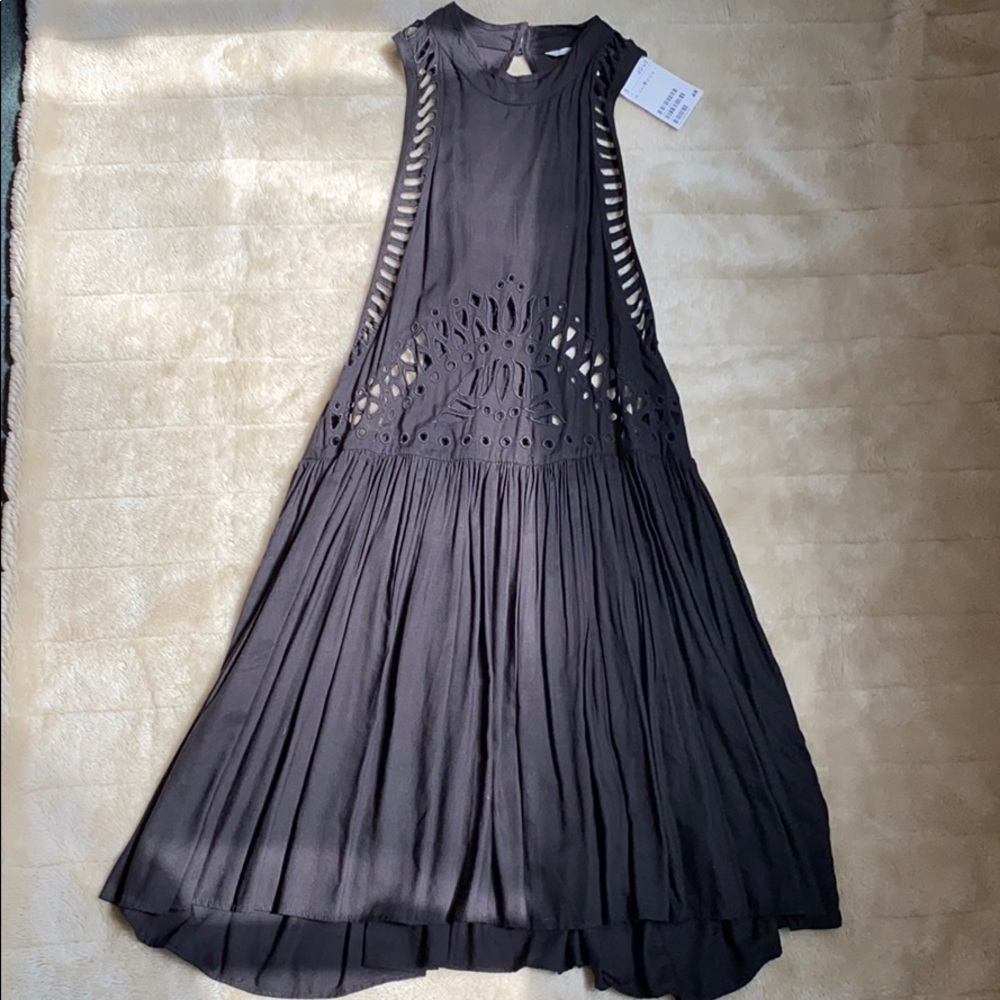 Black cutout dress/cover-up